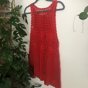 Free people crochet tunic